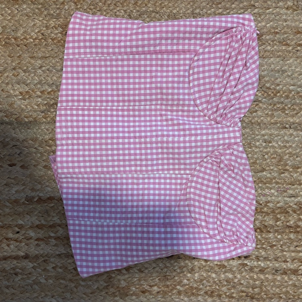 Pink Gingham Blouse - image 1